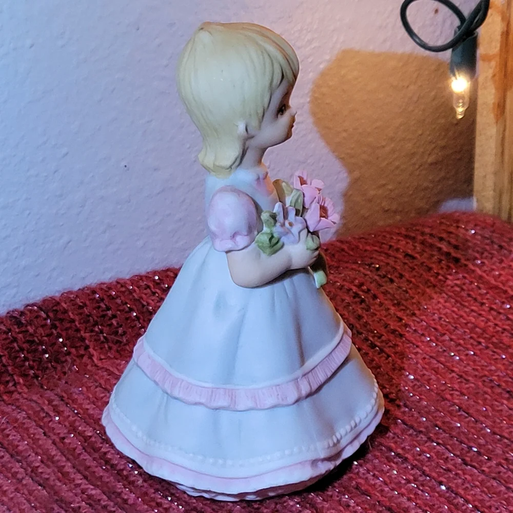 Vtg GEO LEFTON CHINA 07485 THE CHRISTOPHER COLLECTION 1990 FLOWER GIRL